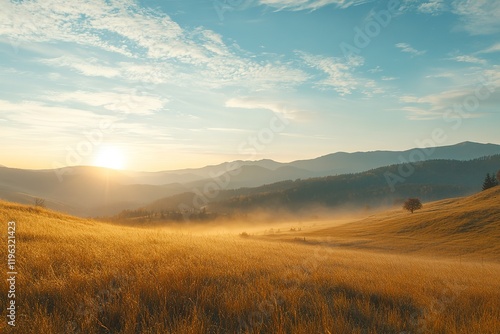 Wallpaper Mural Majestic Carpathian Sunrise: Misty Peaks & Golden Light Fog Sky Dawn View Image Nature Clouds Travel Torontodigital.ca