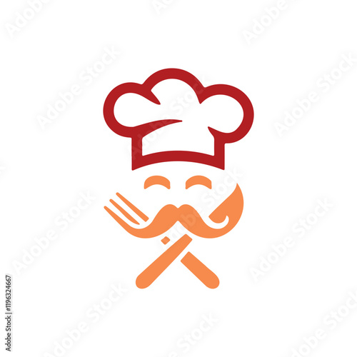 Chef and Food Logo