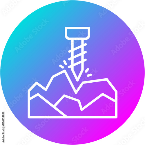 Mining Drill Icon