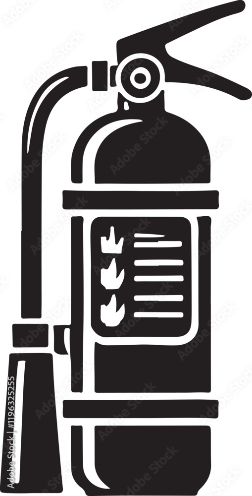 fire extinguisher silhouette vector fire extinguisher silhouette vector