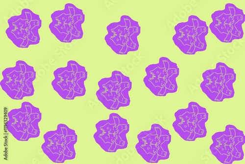  Background Abstract Shapes on green Background