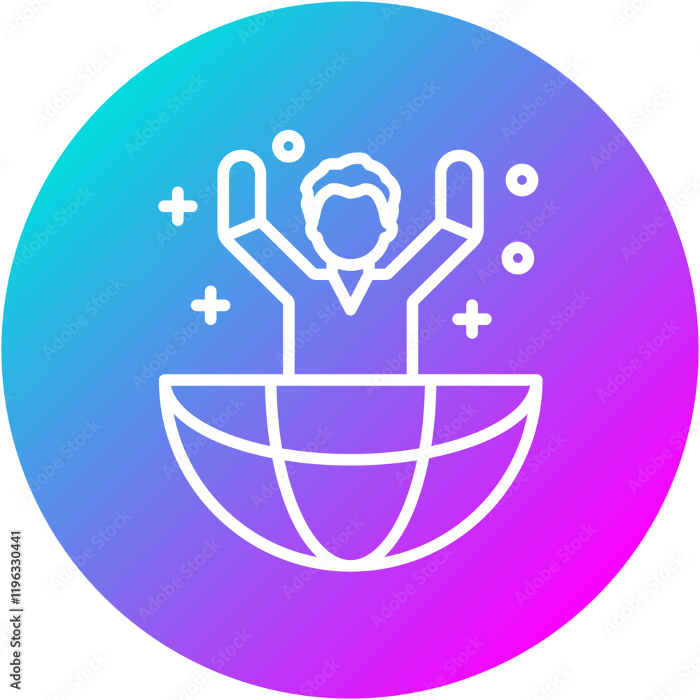 Obraz premium Youth Movement Icon