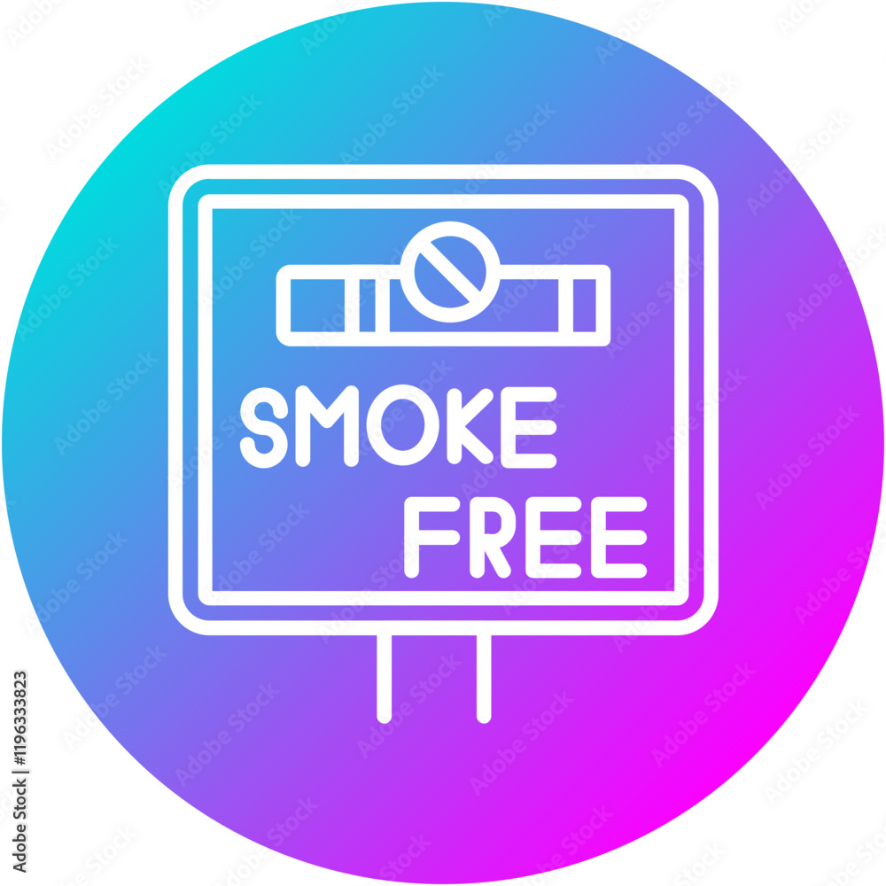 Smoke Free Workplace Icon Smoke Free Workplace Icon