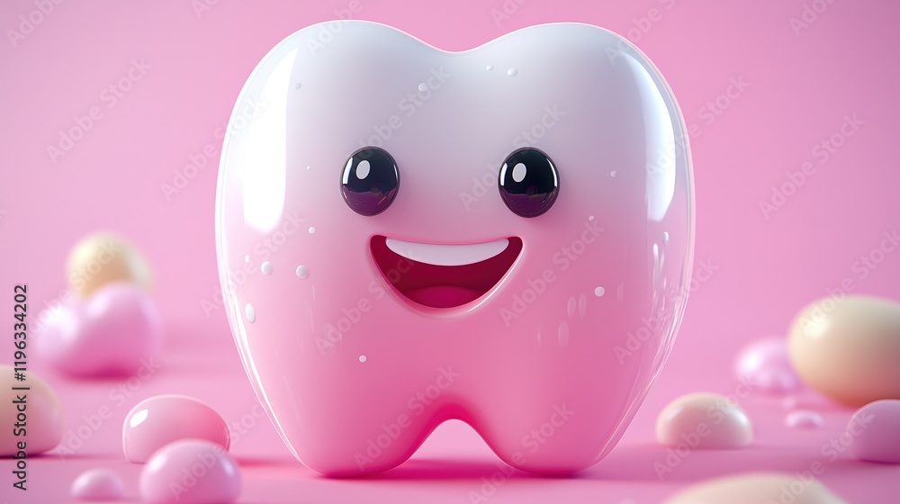 Fototapeta premium Happy Tooth: Oral Health Care