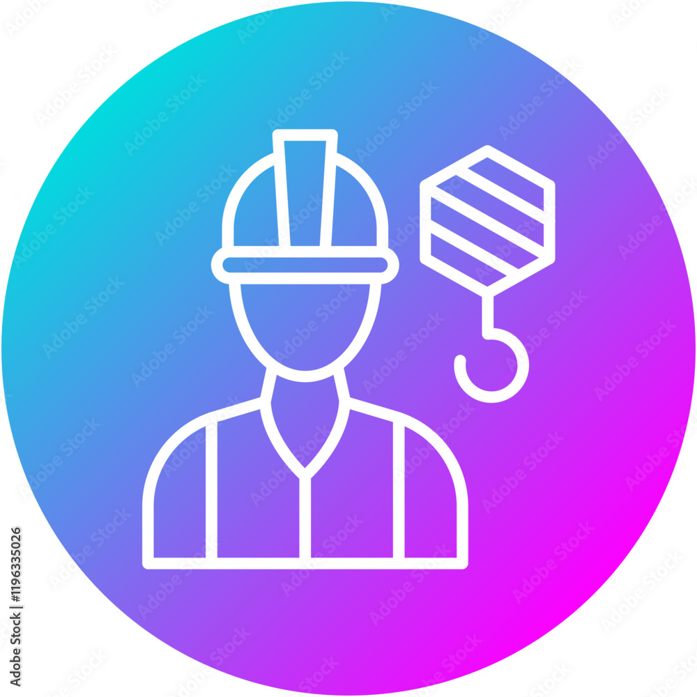 Obraz premium Crane Operator Icon