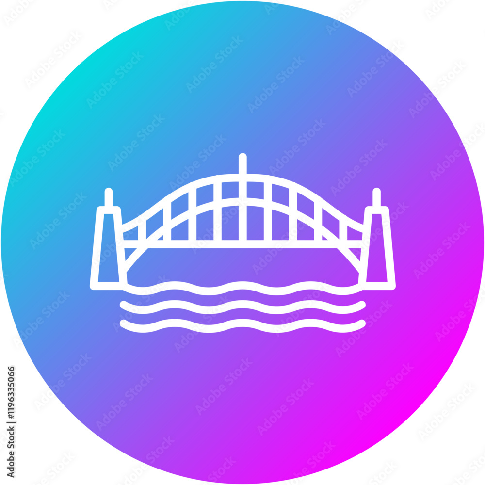 Fototapeta premium Harbor Bridge Icon