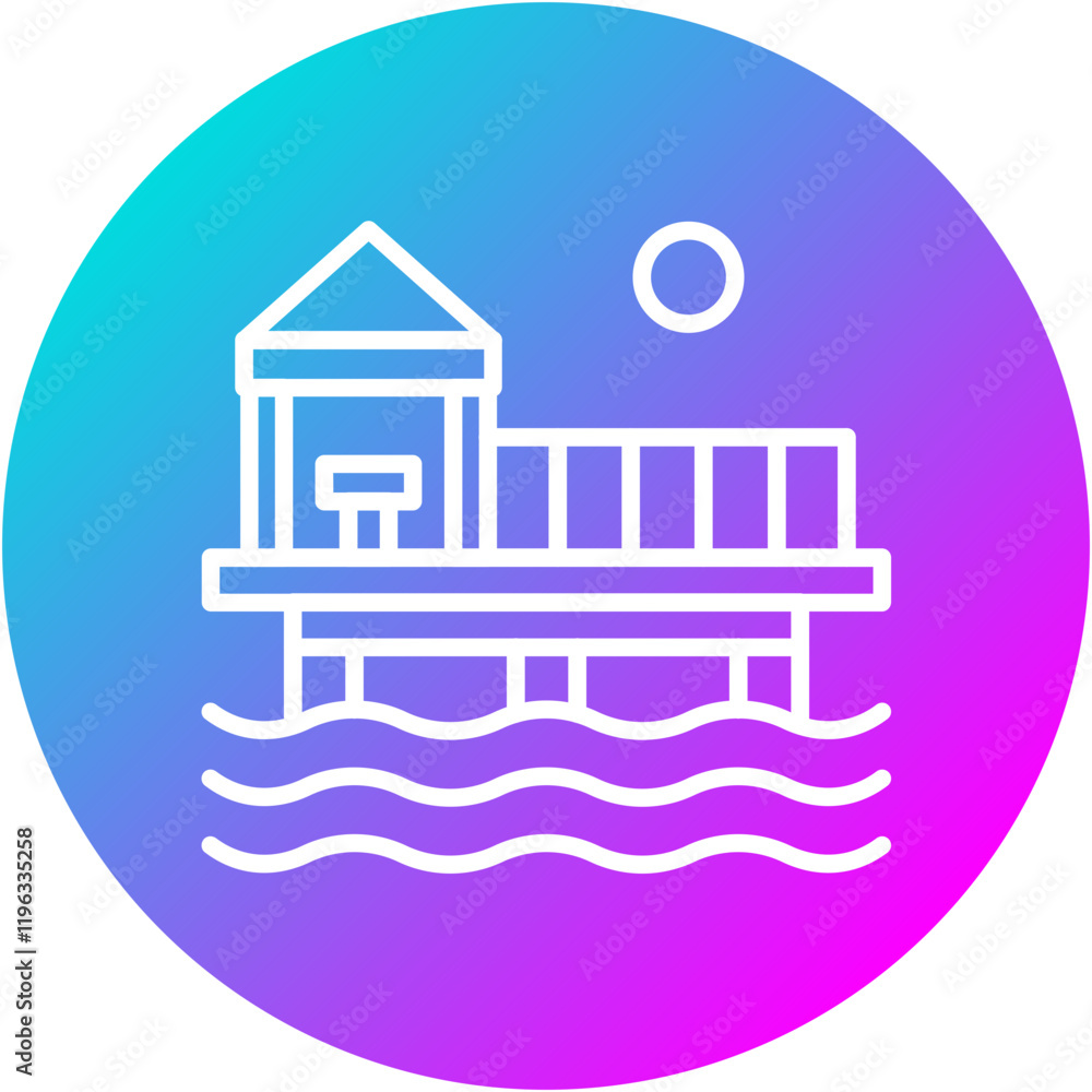Fototapeta premium Pier Icon
