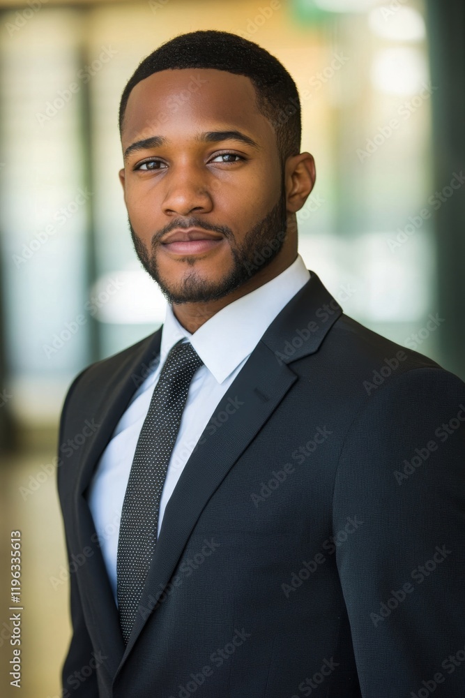 Stylish young man in suit and tie, Generative AI Stylish young man in suit and tie, Generative AI