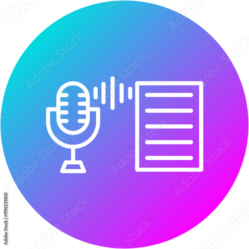 Voice Transcription Icon