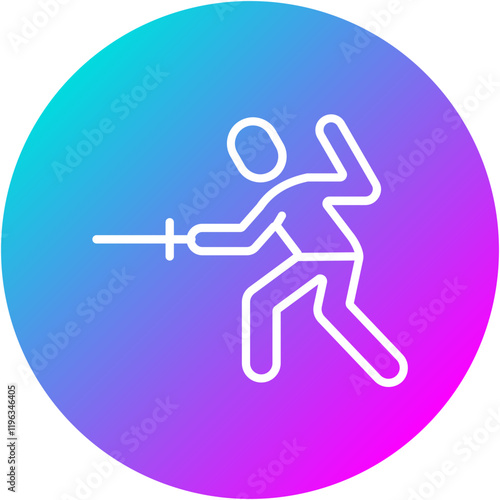 Fencing Technique Icon