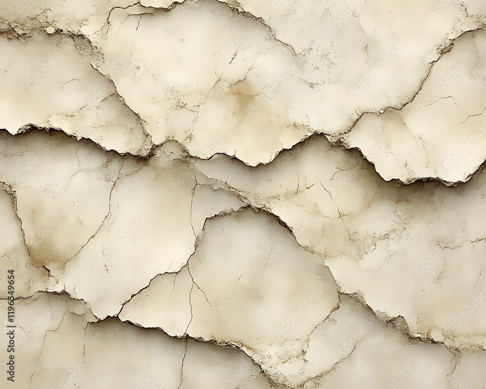 Obraz premium Beige marble texture with cracks and veins.
