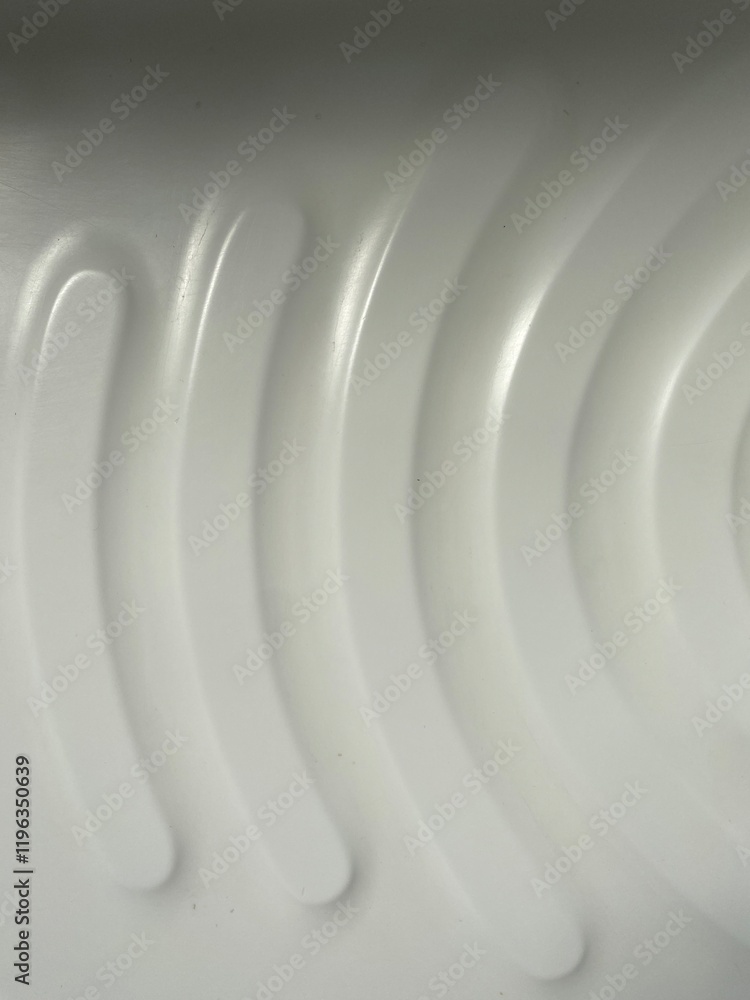 Obraz premium Background of curved colored lines of basin on white background.