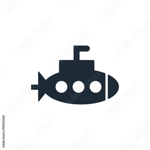 Bathyscaphe. Deep dive. Analysis and discovery of new. Research. Vector linear illustration icon isolated on white background.