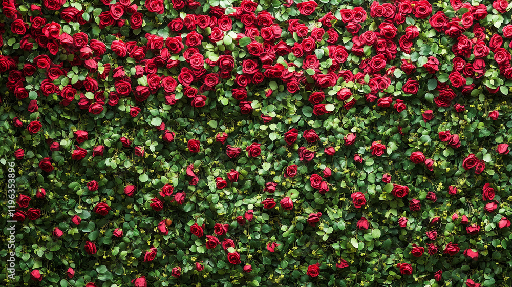 A close-up of red roses, forming an abstract background. The roses should be arranged in a bouquet-like pattern with each rose facing the camera directly from above. Valentine day A close-up of red roses, forming an abstract background. The roses should be arranged in a bouquet-like pattern with each rose facing the camera directly from above. Valentine day