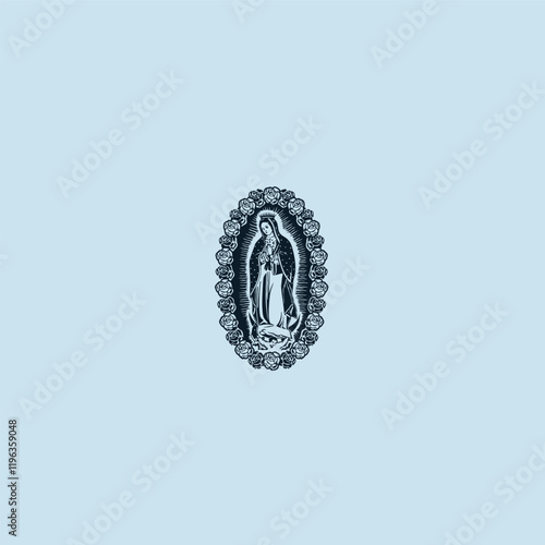 THESE HIGH QUALITY MOTHER MARIA VECTOR FOR USING VARIOUS TYPES OF DESIGN WORKS LIKE T-SHIRT, LOGO, TATTOO AND HOME WALL DESIGN