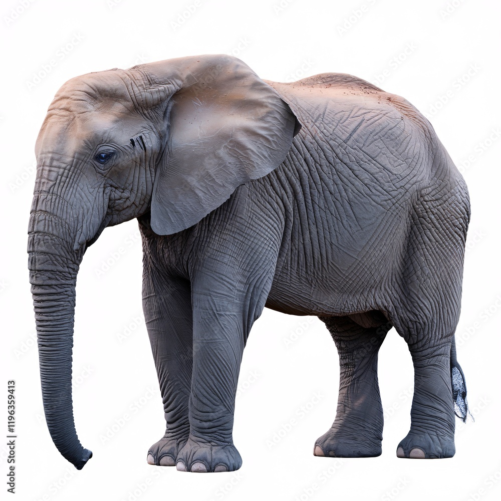 Obraz premium a majestic elephant, exhibiting a robust and sturdy physique characteristic of its species. 
