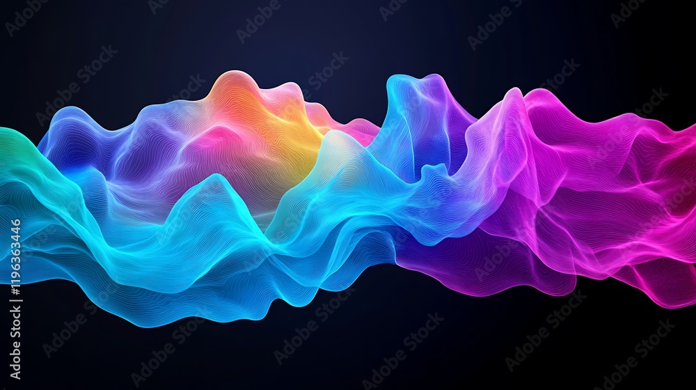 Abstract colorful wave background Abstract colorful wave background
