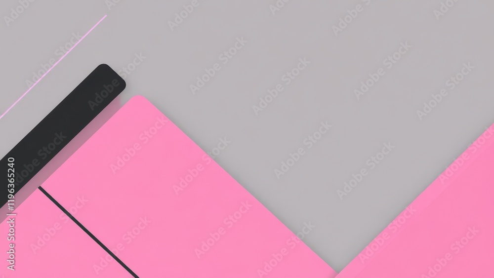 a close up of a pink and black object on a gray surface a close up of a pink and black object on a gray surface