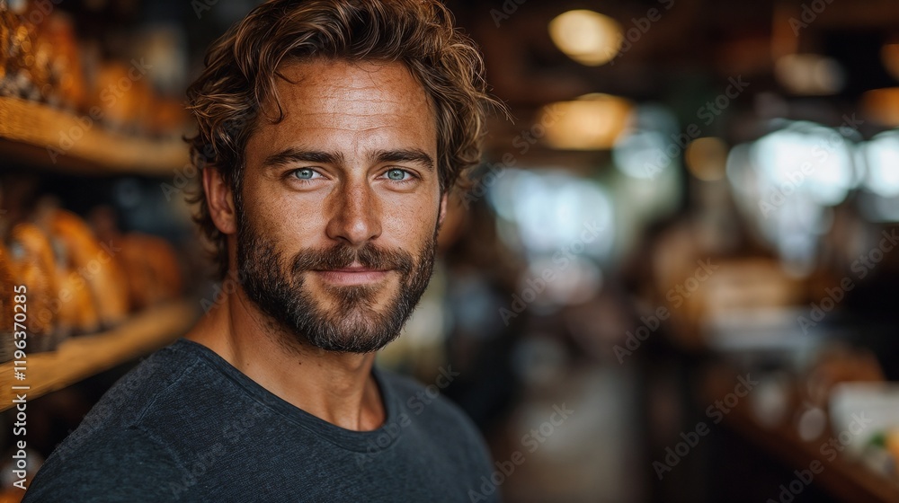 Man with beard in casual dark attire. Ideal for urban lifestyle, modern portrait, or male fashion content. Man with beard in casual dark attire. Ideal for urban lifestyle, modern portrait, or male fashion content.
