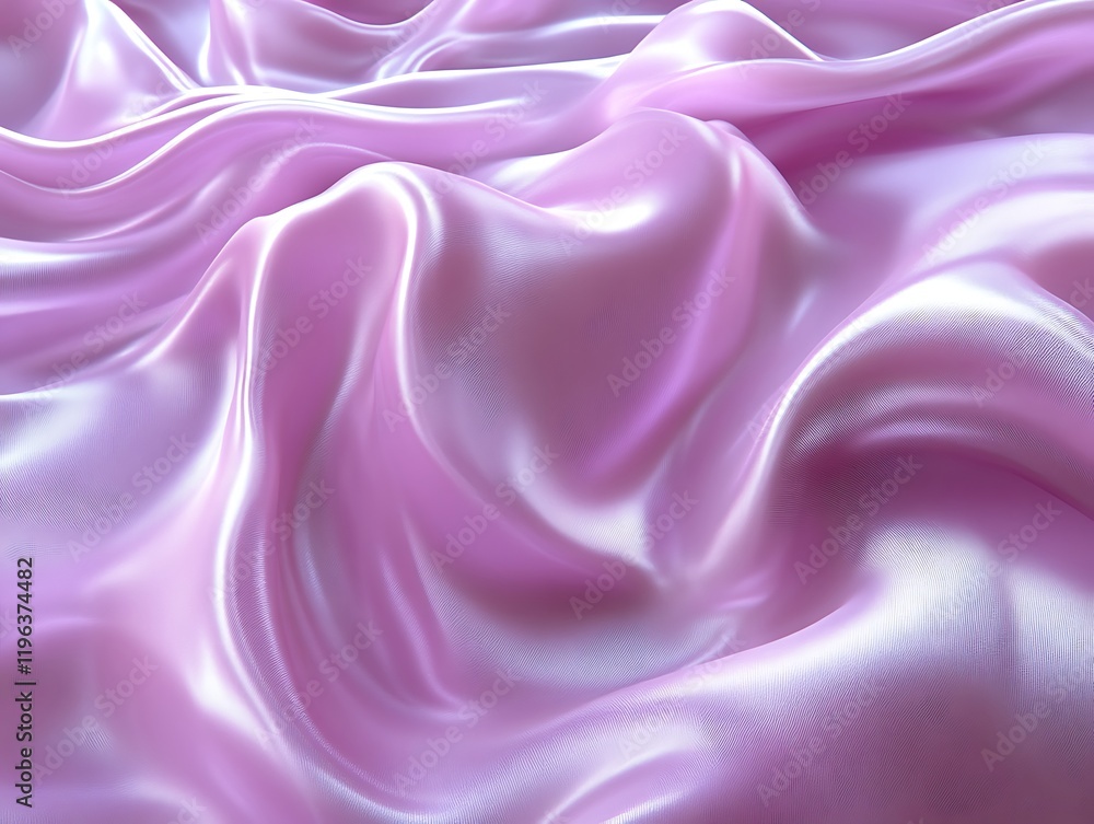 Obraz premium Draped pink silk fabric texture.