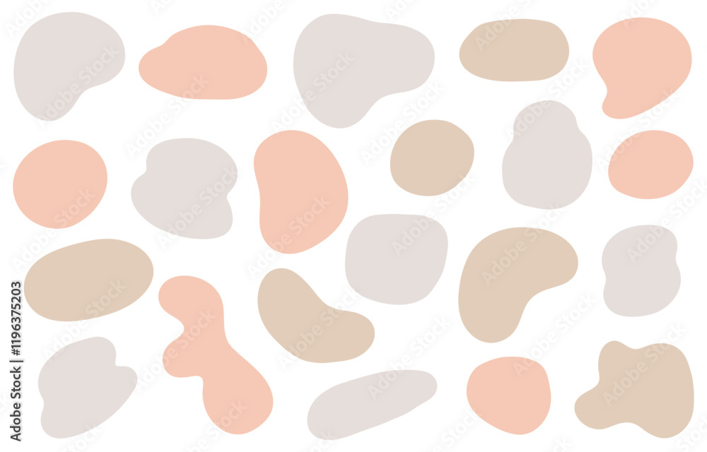 Rough and cute hand-drawn style speech bubble set (warm colors) Rough and cute hand-drawn style speech bubble set (warm colors)