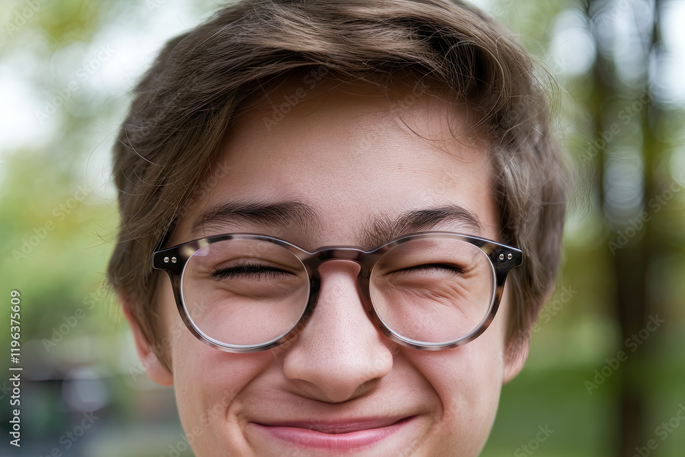 Person winking playfully with a subtle smirk Person winking playfully with a subtle smirk