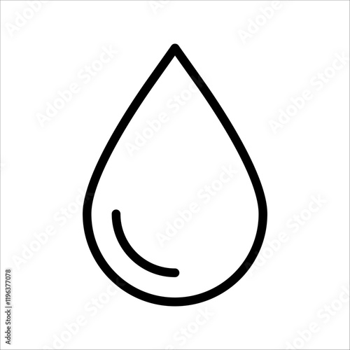 Water drops icons. Water drop shape., for mobile concept and web design. vector illustration. 