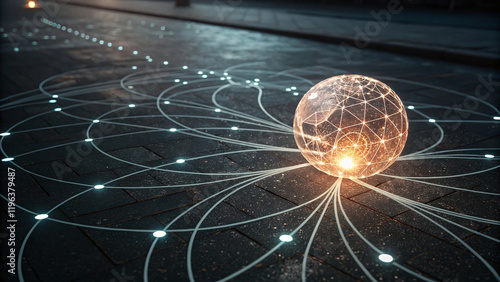 Data Streams Converging into a Central Hub