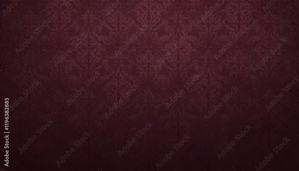 Dark maroon wallpaper with intricate textures, ideal for elegant or dramatic decor themes Dark maroon wallpaper with intricate textures, ideal for elegant or dramatic decor themes