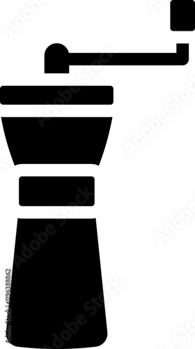 Coffee Grinder Glyph Icon