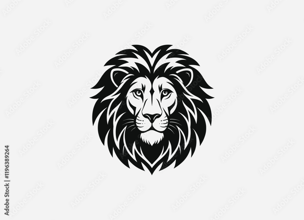 Download a high-quality lion front face vector in clean black color. This minimalist design features sharp lines and striking details, perfect for graphic projects, logos, and more. Download a high-quality lion front face vector in clean black color. This minimalist design features sharp lines and striking details, perfect for graphic projects, logos, and more.