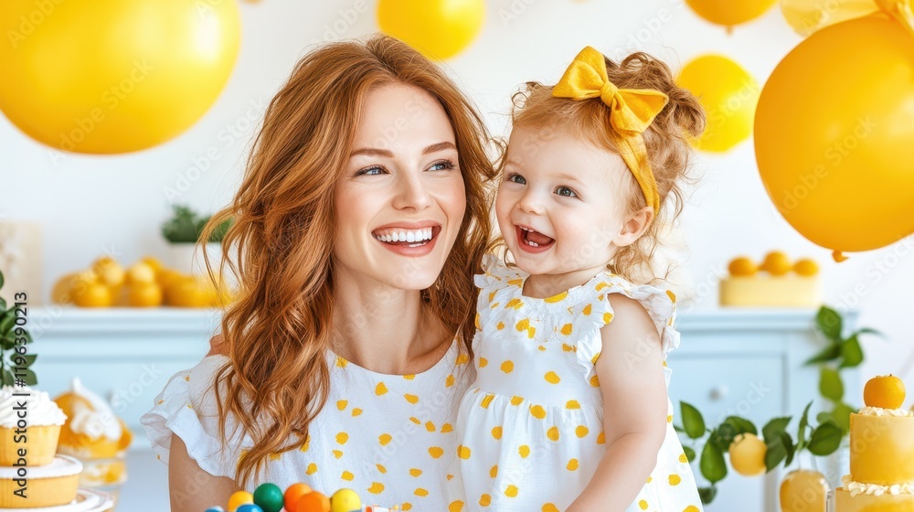 Mommy and Me: A vibrant and joyous photograph capturing the unbreakable bond between a mother and her adorable toddler daughter. The image is filled with happiness, love. Mommy and Me: A vibrant and joyous photograph capturing the unbreakable bond between a mother and her adorable toddler daughter. The image is filled with happiness, love.