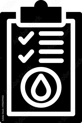 Oil Contract Glyph Icon