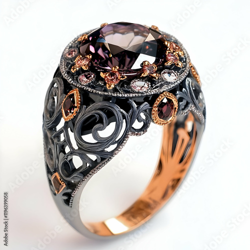 ring with diamonds photo