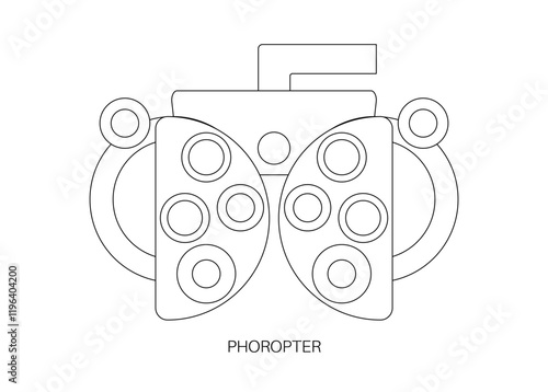 Phoropter ophthalmic testing device
