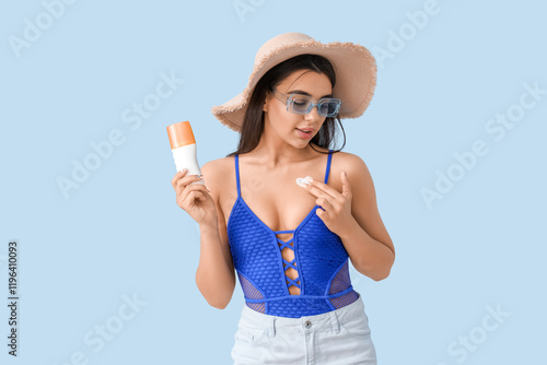 Beautiful young woman with ...