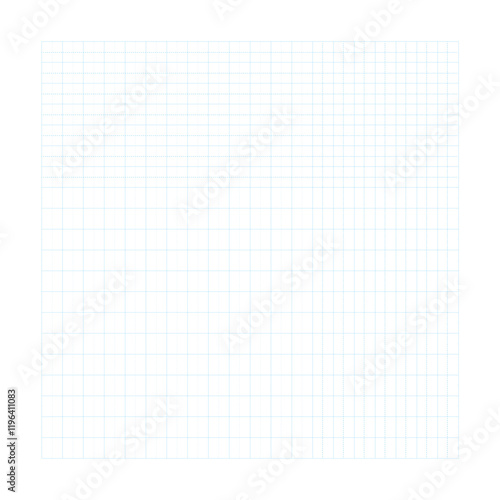 シンプルな方眼紙の背景　中に点線有り　薄いブルー
Simple graph paper background with dotted lines in light blue