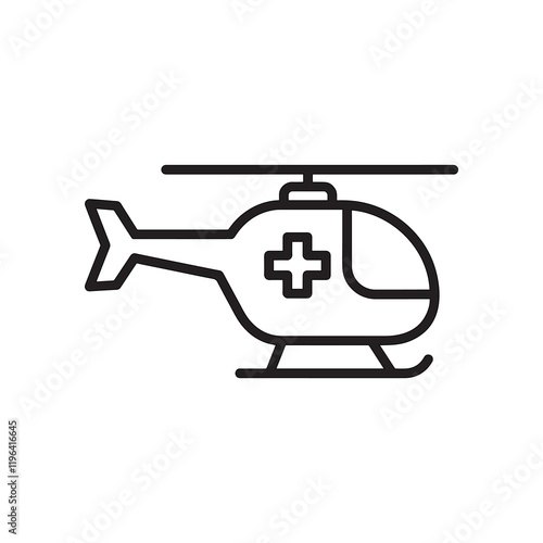 Medical Helicopter Icon