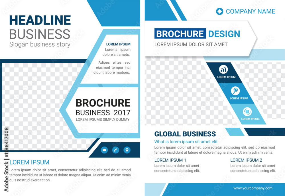 Fototapeta premium A4 Brochure Template1(print)01