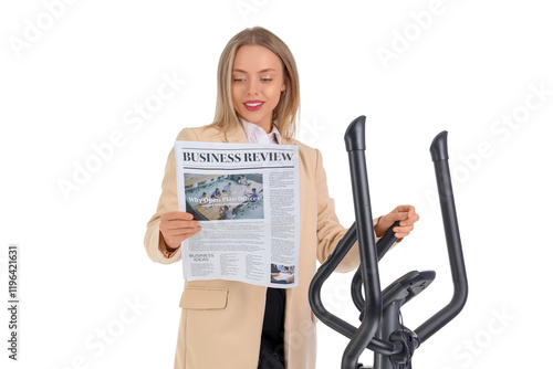 Young businesswoman with ne...