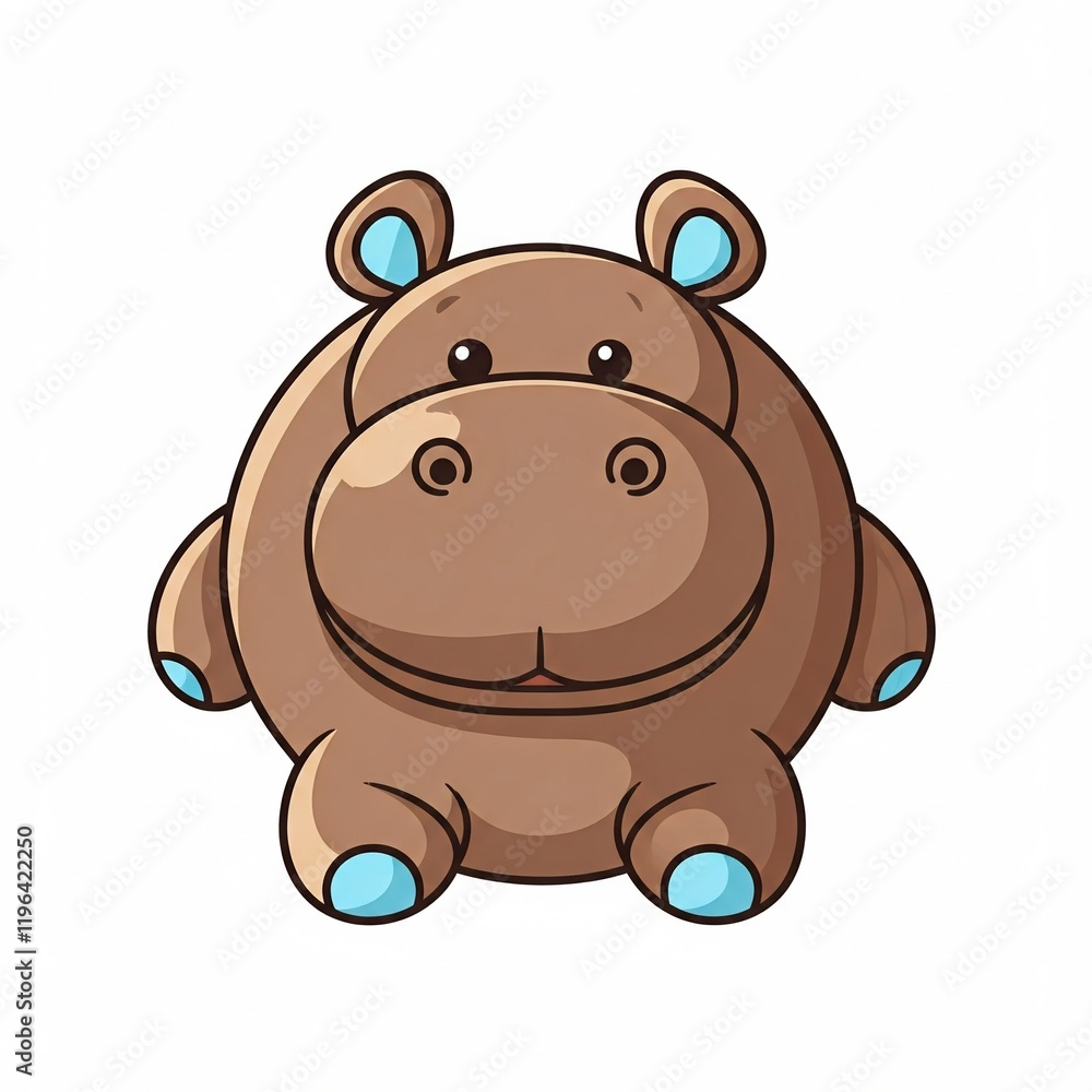 Naklejka premium A hippopotamus doll.