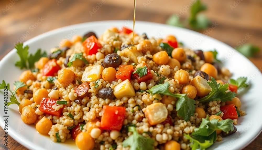 Delicious and Healthy Bulgur Salad with Chickpeas and Vegetables Delicious and Healthy Bulgur Salad with Chickpeas and Vegetables