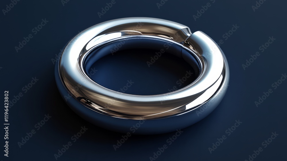Metal Piece on a Solid Color Background – Industrial Minimalism Metal Piece on a Solid Color Background – Industrial Minimalism