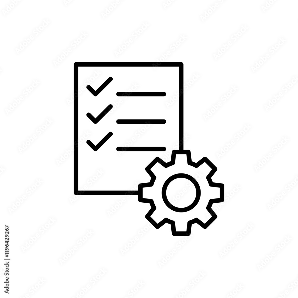 Task management outline icons, minimalist vector illustration ,simple transparent graphic element .Isolated on white background Task management outline icons, minimalist vector illustration ,simple transparent graphic element .Isolated on white background