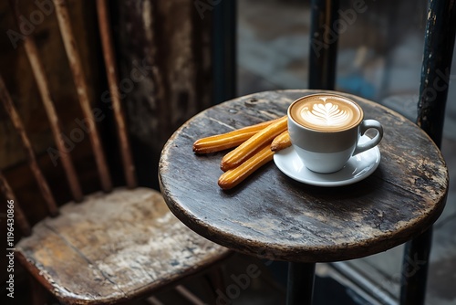 Spanish café con leche morning photo