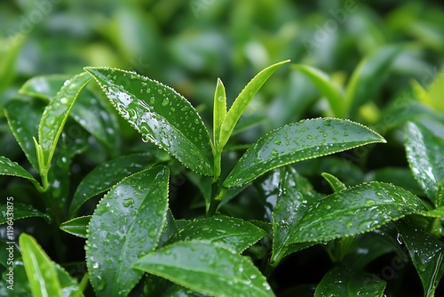 Chinese pu-erh tea garden photo