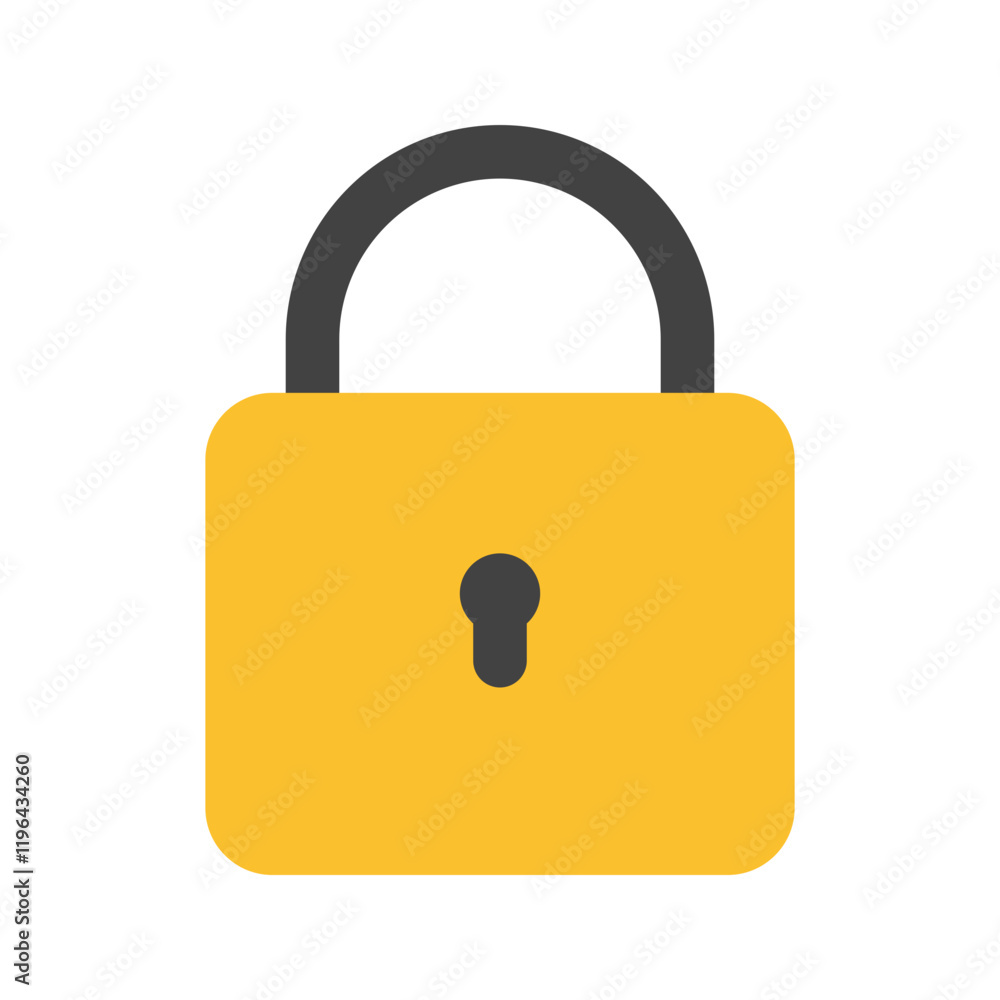 lock flat icon