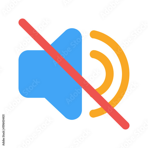 silent flat icon