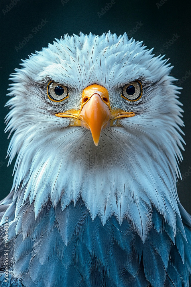 Fototapeta premium Majestic Bald Eagle Close Up Portrait