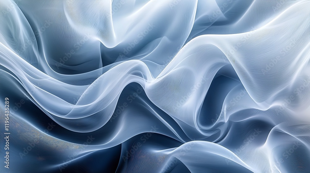 Obraz premium A close-up of elegant white fabric, showcasing soft, flowing folds and a smooth texture.